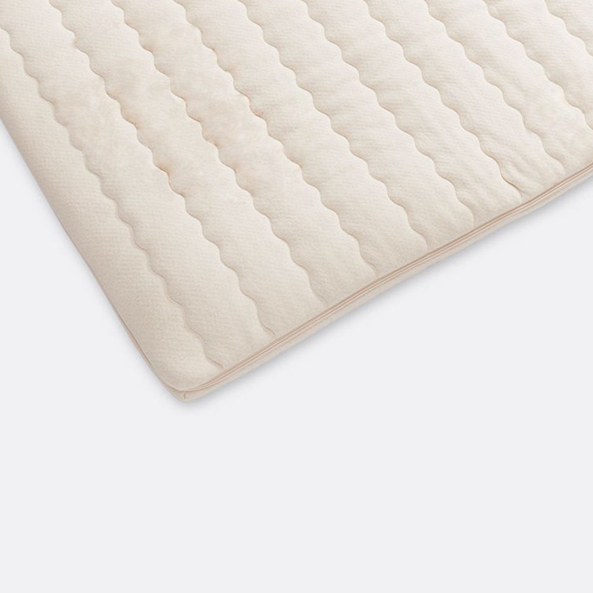 Topper mit Naturlatex für Boxspringbett aus natürlichen Rohstoffen | Bezug aus 100 % Baumwolle 90x190 cm