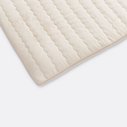 Topper mit Naturlatex für Boxspringbett aus natürlichen Rohstoffen | Bezug aus 100 % Baumwolle 90x190 cm