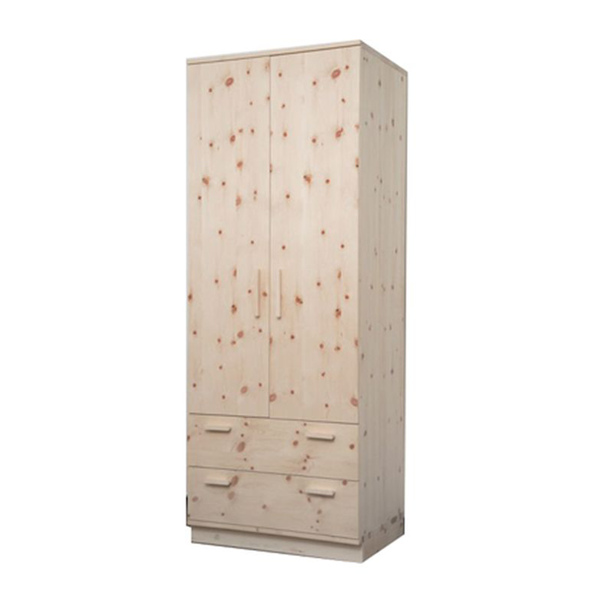 Schlafzimmerschrank in Zirbe und Fichte - 'Romeo & Juliet' - Zirbe