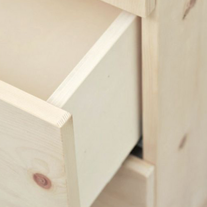 Schlafzimmerschrank in Zirbe und Fichte - 'Romeo & Juliet' - Zirbe