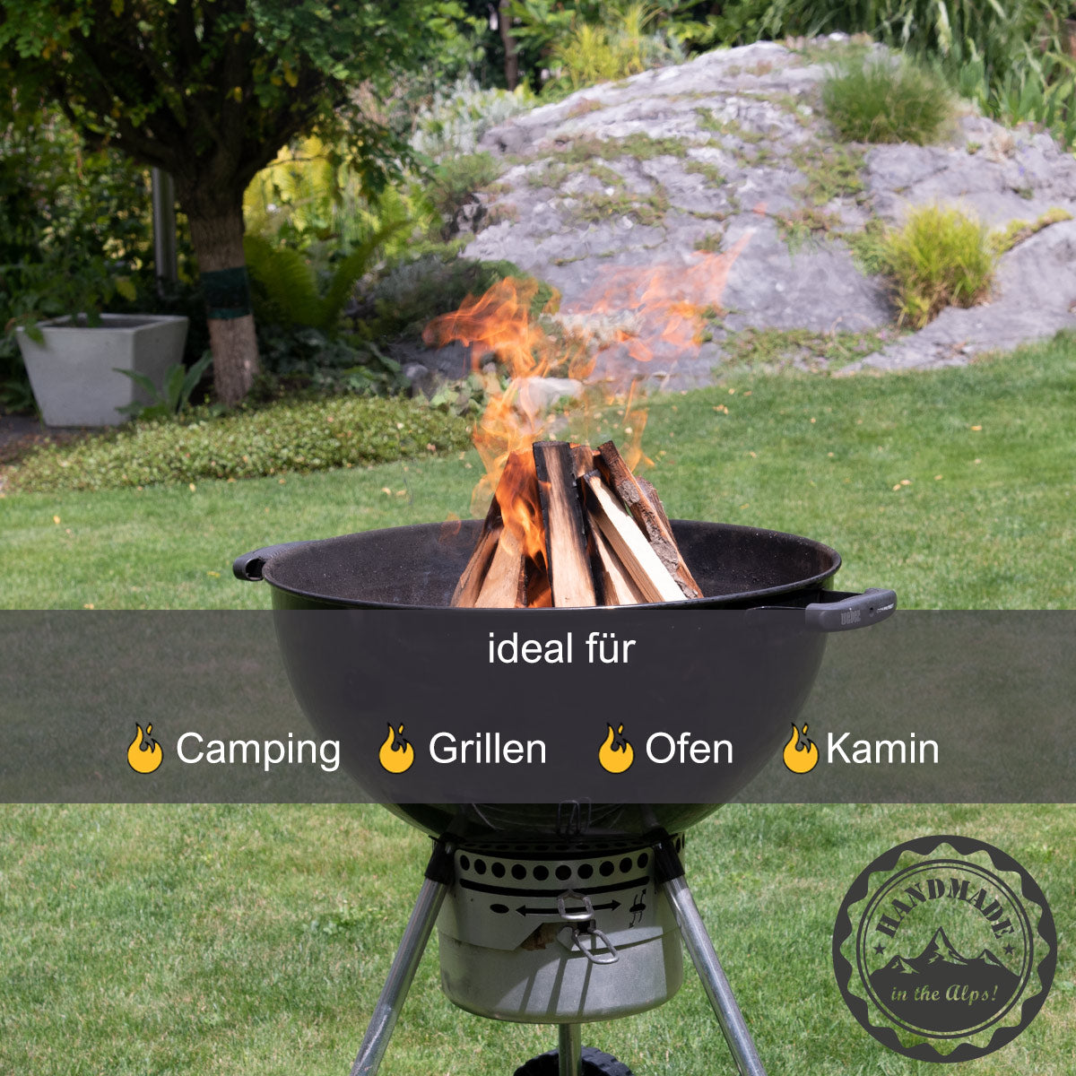 Öko Kaminanzünder / Grillanzünder 1.5 Kilogram - ca. 150 Stk - Handarbeit aus Österreich