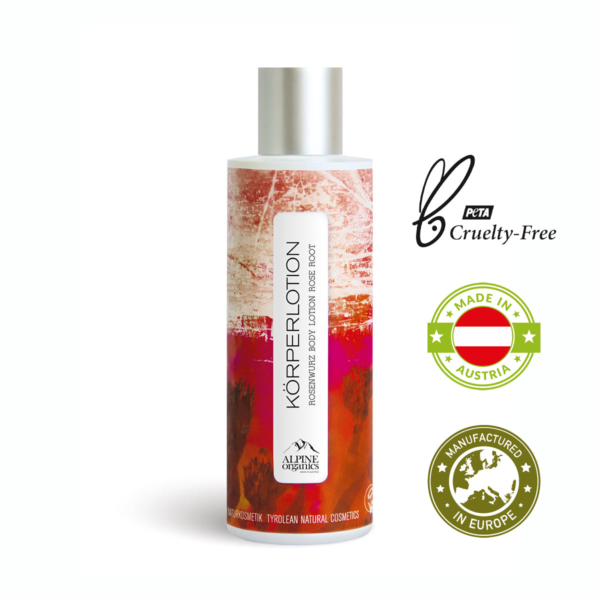 Körperlotion Rosenwurz 200 ml 'Alpine Organics' - gefertigt in Österreich
