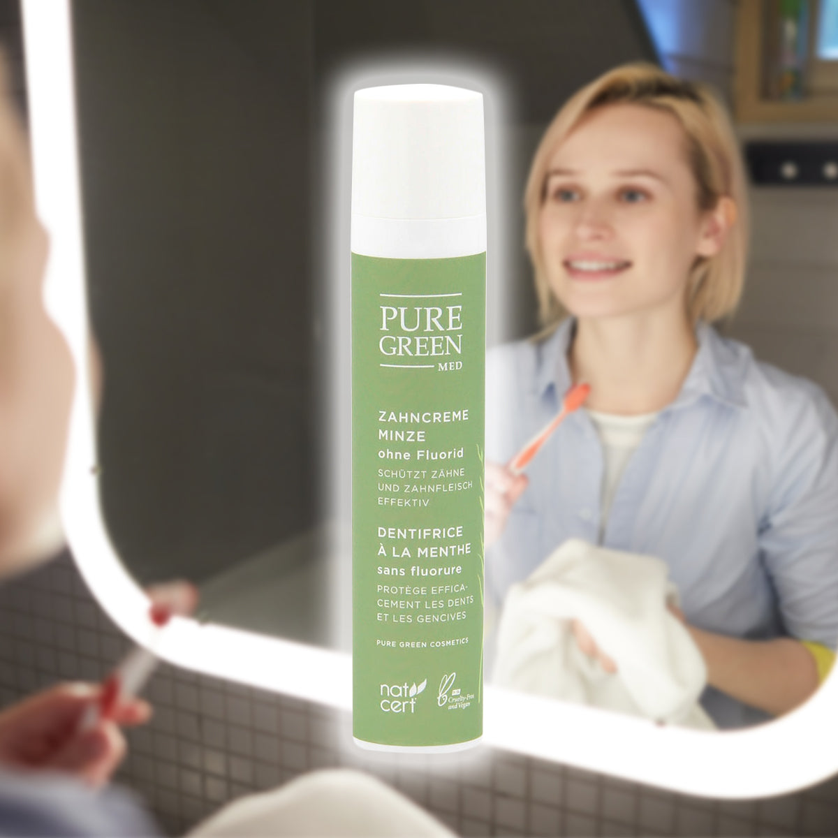 Zahncreme mit Fluorid 50 ml 'Med' - gefertigt in Österreich