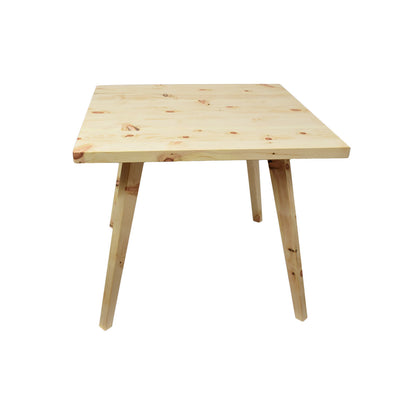 Massivholztisch 'Heidi' | Zirbe | 90x90x76 cm | abnehmbaren Beinen