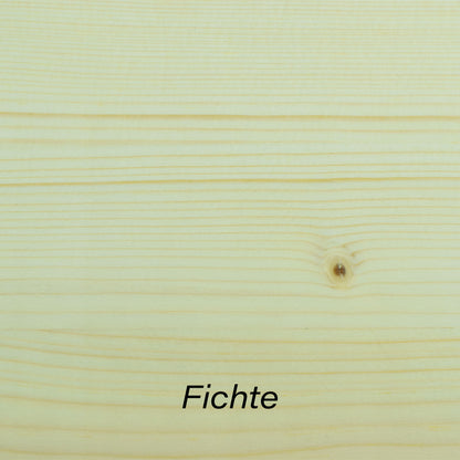 Eleganter runder  Massivholztisch 'Peter' in Fichte mit abnehmbaren Beinen - Handwerk aus Österreich