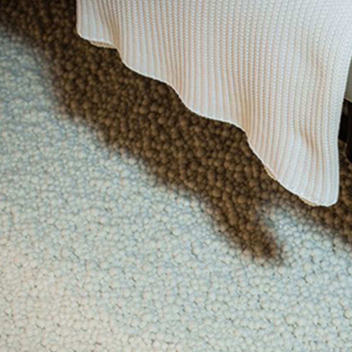 Moderner Teppich aus Schafwolle 'Warm Home' - Handgewebt 0.8x2 natur gewalkt