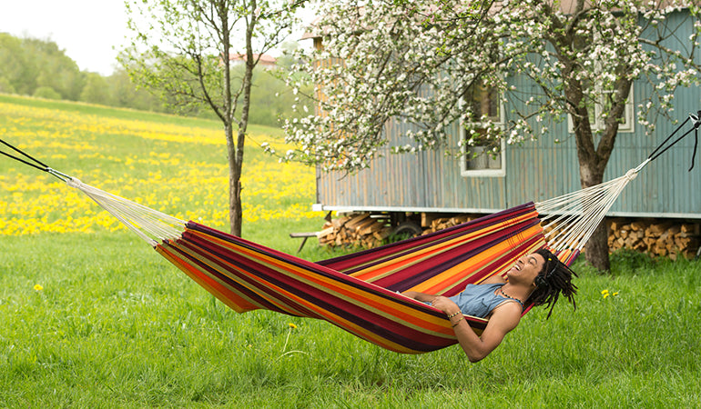 Doppelhängematte Lambada tropical | L 320 x 140 cm | Belastbarkeit max. 150 kg