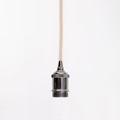 Hängeleuchte Heu zylindrisch 24 cm DM – Handarbeit aus Österreich