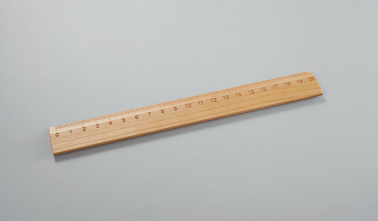 Lineal aus edlem Holz - 'Ruler' kirsche 20 cm