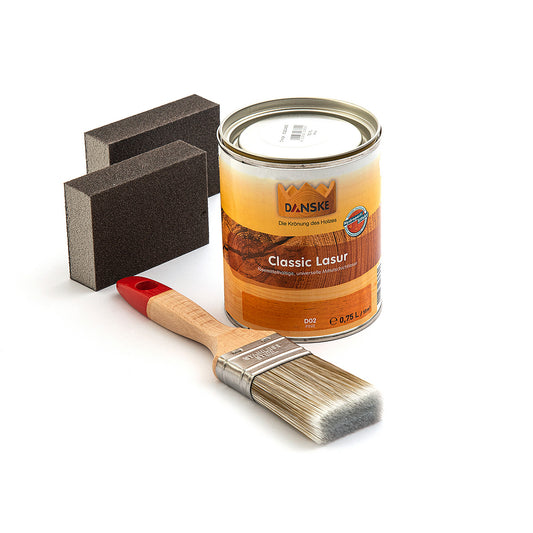 Holz-Pflege-Set für Holzgestell | Lasur für Harthölzer
