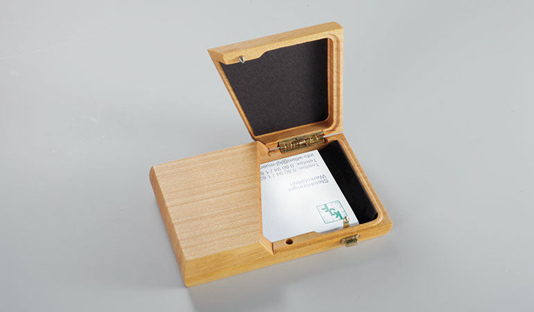 Visitenkartenetui aus edlem Holz - 'Card Case' Kirsche_geoelt