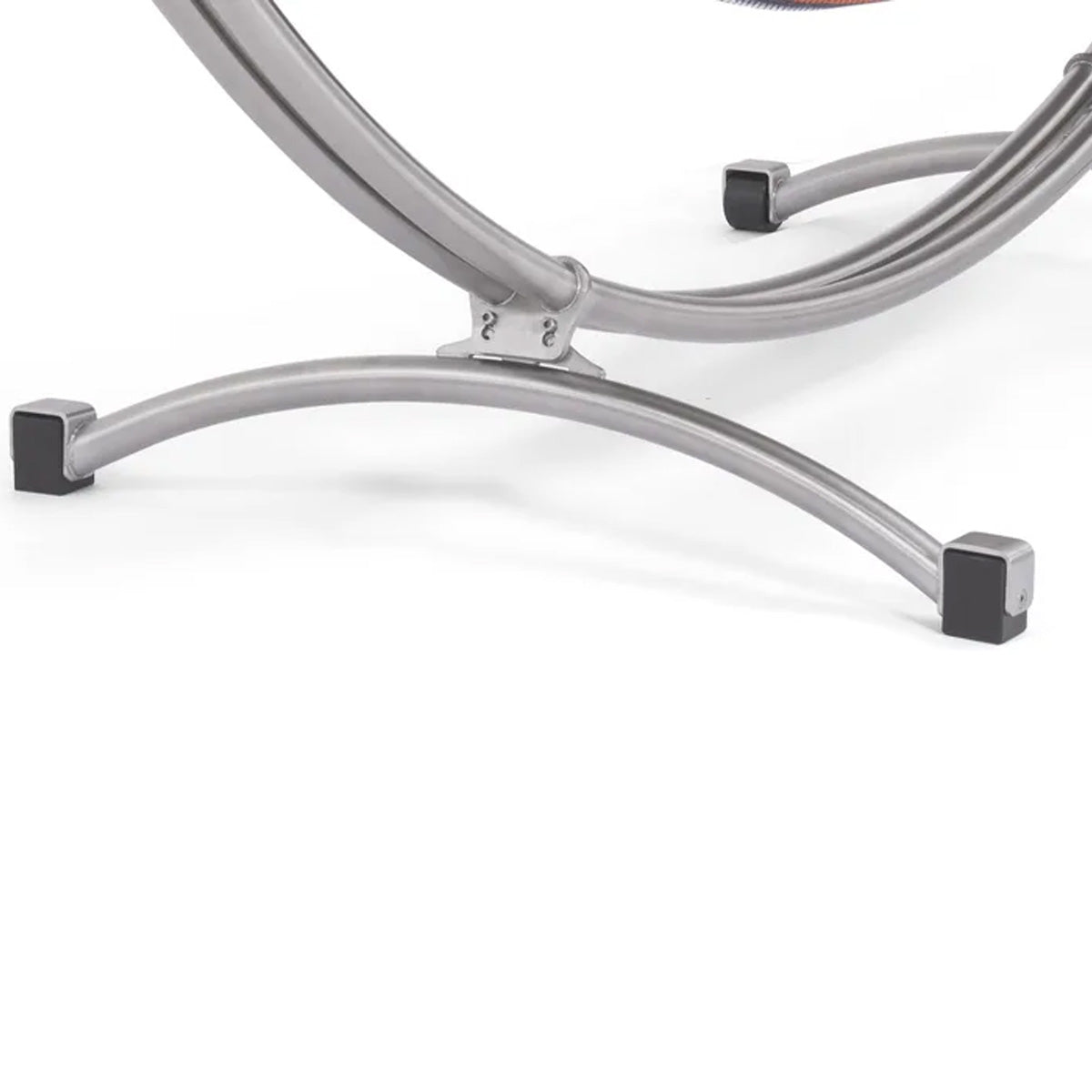 Einzel-Hängemattengestell 'Irony Split 310' auf Rollen | L 310 x B 103 x H 110 cm | zerlegbar | aus poliertem Edelstahl