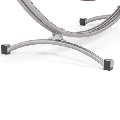 Einzel-Hängemattengestell 'Irony Split 310' auf Rollen | L 310 x B 103 x H 110 cm | zerlegbar | aus poliertem Edelstahl
