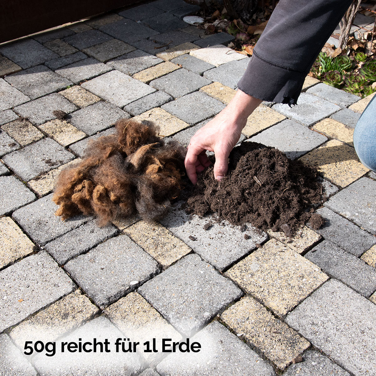 Reine Schafwoll-Düngerflocken | 300g