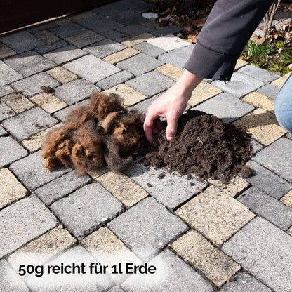 Reine Schafwoll-Düngerflocken | 300g