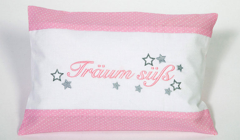 Schlaf-Gut Kissen - 'Träum Süß' rosa