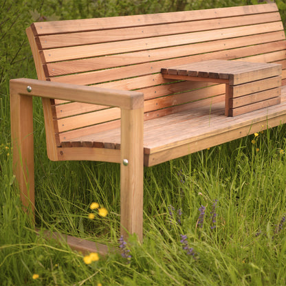 Gartenbank 'Rest Time' | massive Lärche | mit Ablage | Made in Austria