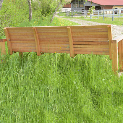 Gartenbank 'Rest Time' | massive Lärche | mit Ablage | Made in Austria