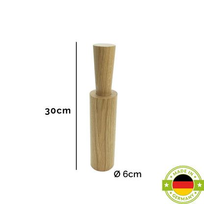 Salz- oder Pfeffermühle | hoch | Ahorn | mit Magnetkappe | DM 6 x H 29 cm