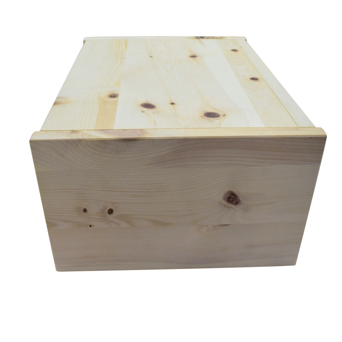 Flexibler Brotkasten aus Zirbenholz 35x26x16 cm (LxTxH) mit Gitter & Bienenwachstuch