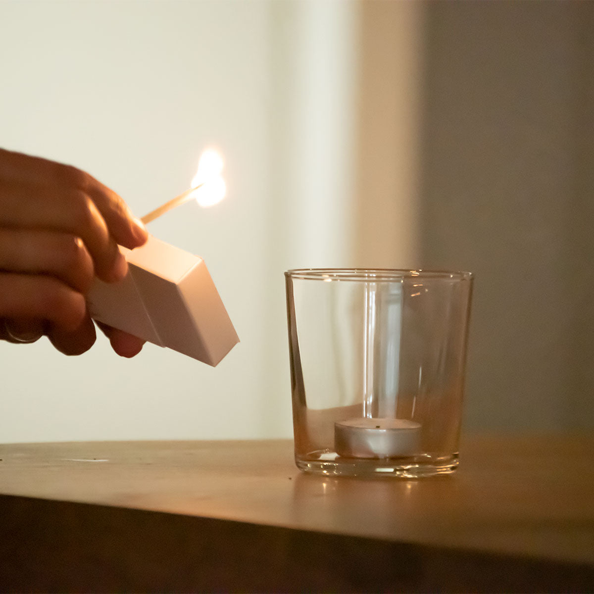 Elegante Zündhölzer 'Feuer & Flamme' | mit Gedicht bedruckt | 2er-Set klein | L10,5 x B3,5 x H2 cm