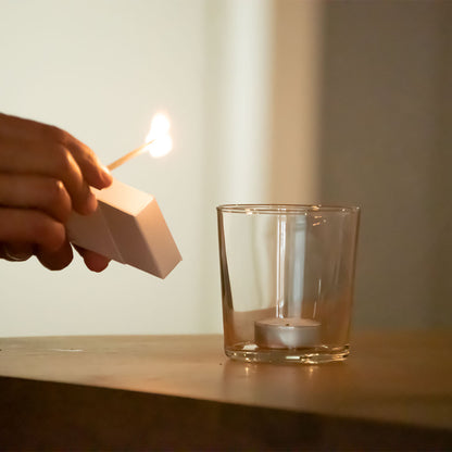 Elegante Zündhölzer 'Feuer & Flamme' | mit Gedicht bedruckt | 2er-Set klein | L10,5 x B3,5 x H2 cm
