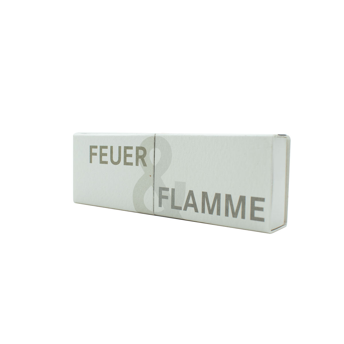 Elegante Zündhölzer 'Feuer & Flamme' | mit Gedicht bedruckt | 2er-Set klein | L10,5 x B3,5 x H2 cm