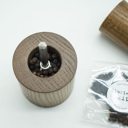 Salz- oder Pfeffermühle | nieder | Ahorn | mit Magnetkappe | DM 6 x H 11 cm
