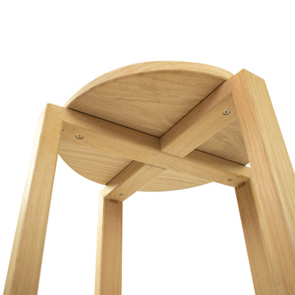 Stapel Hocker 'Stack' aus Massivholz | in Buche roh | Handarbeit aus Südtirol