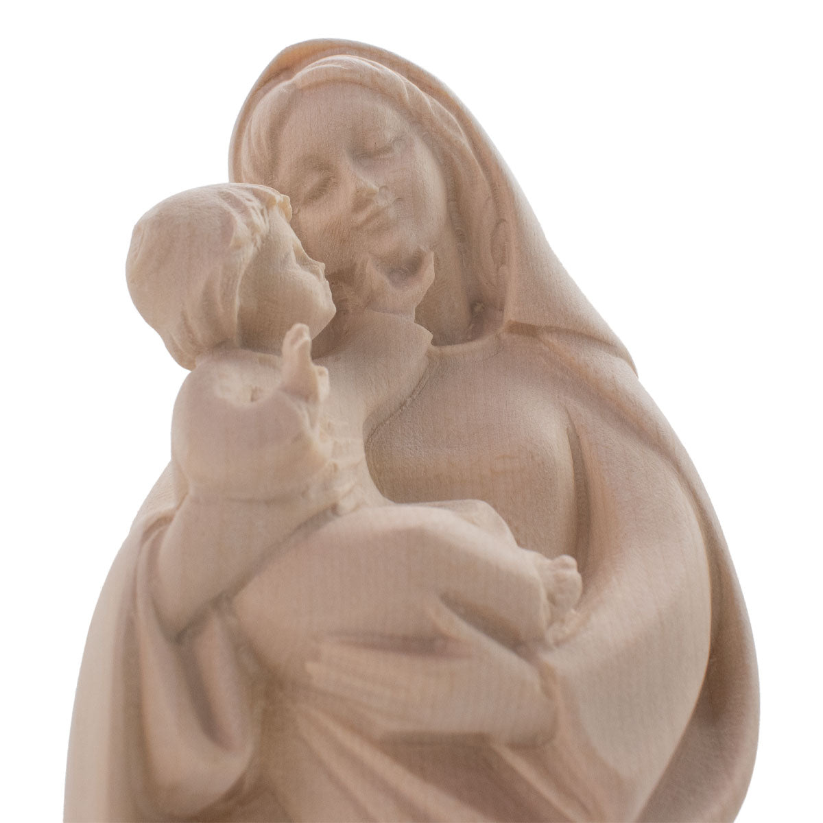 Madonna der Hoffnung mit Kind | Massivholz Figur | Natur | Höhe 6,5 cm | Made in Südtirol