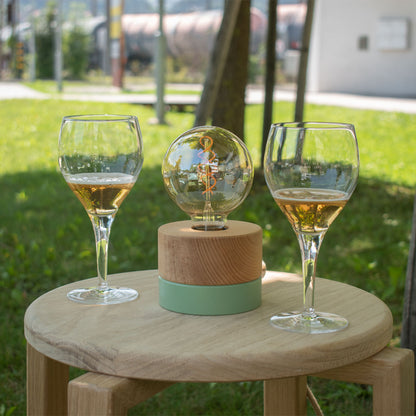 Stapel Hocker 'Stack' aus Massivholz | in Buche roh | Handarbeit aus Südtirol