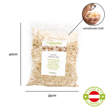 Zirbenspäne Nachfüllpack, für immerwährenden Zirbenduft - Groß