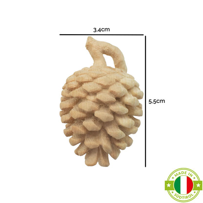 Latschenzapfen | Massivholz Zirbe | 5,5 x 3,4 cm | Made in Südtirol