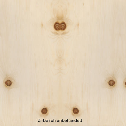 Schöne Vollholzbank 'Look' - ohne Rückenlehne 100x46x47 Zirbe natur