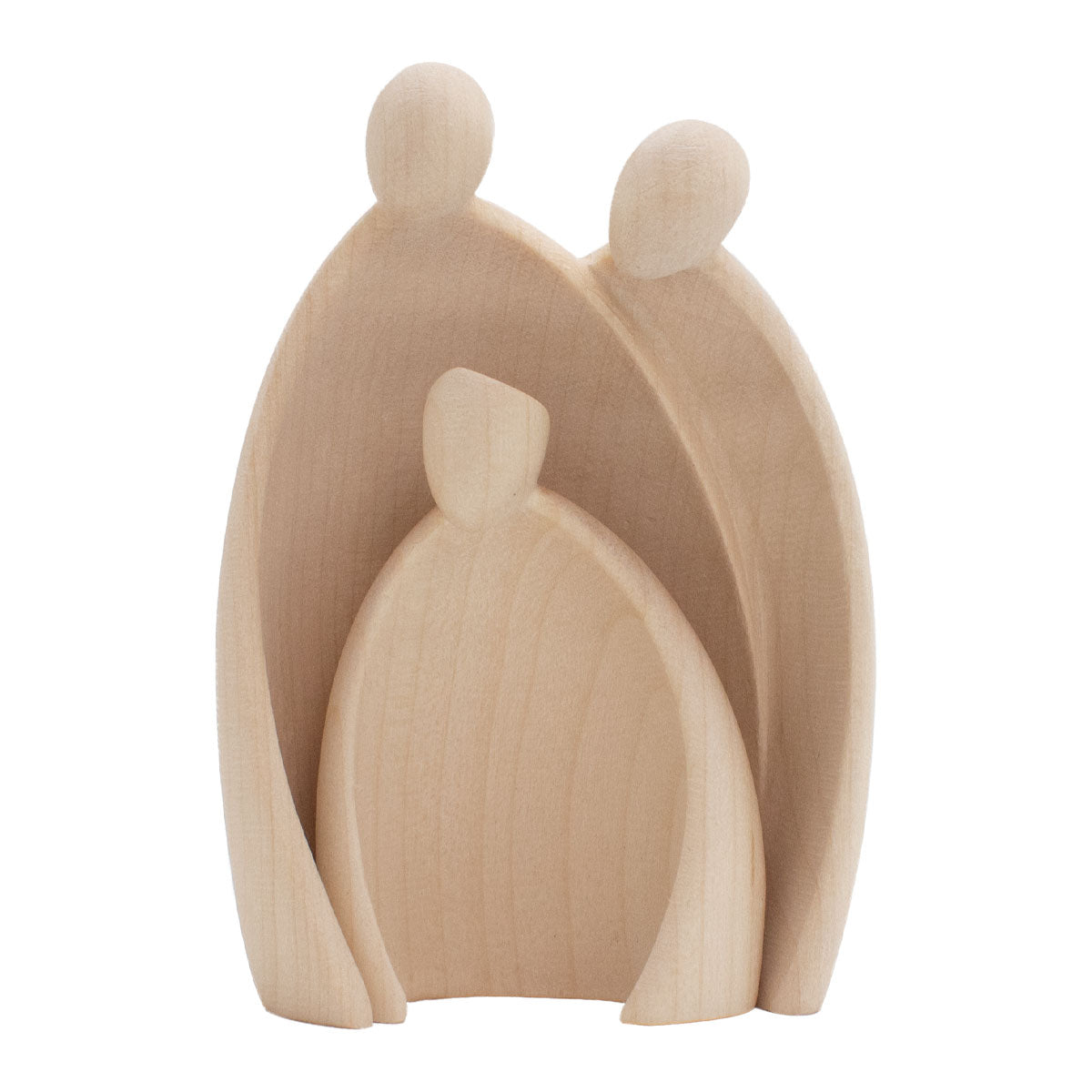 Krippenfigurenset ‘Heilige Drei Könige’ | 2-teilig | Ahorn natur | Made in Südtirol | Größe A - Höhe 7,5 cm