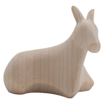 Krippenfigur ‘Esel’ | Ahorn natur | Made in Südtirol | Größe A - Höhe 3 cm