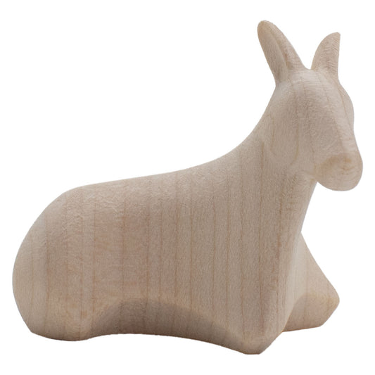 Krippenfigur ‘Esel’ | Ahorn natur | Made in Südtirol | Größe A - Höhe 3 cm