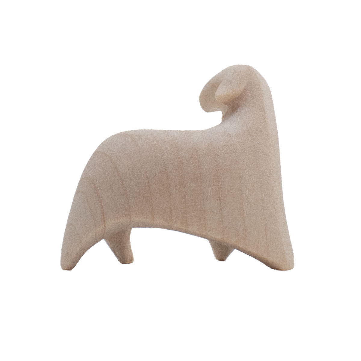 Krippenfigur ‘Schaf stehend links schauend’ | Ahorn natur | Made in Südtirol | Größe A - Höhe 2,5 cm
