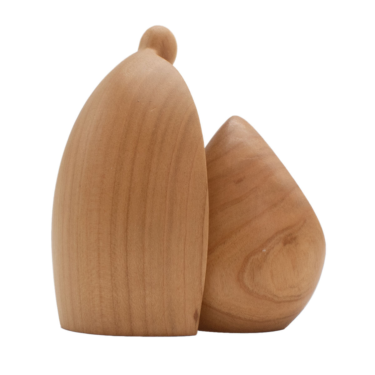 Figurenset oder Krippenfiguren-Set ‘Familie’ | 2-teilig | Made in Südtirol | Größe A - Höhe 7,5 cm | Kirsche satiniert
