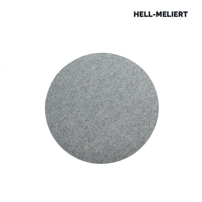 Sitz- oder Tisch-Auflage 'Color' | rund | aus 100% Schafwolle | Lind Grün | Durchmesser 34 cm | Materialstärke 5 mm | Made in Germany