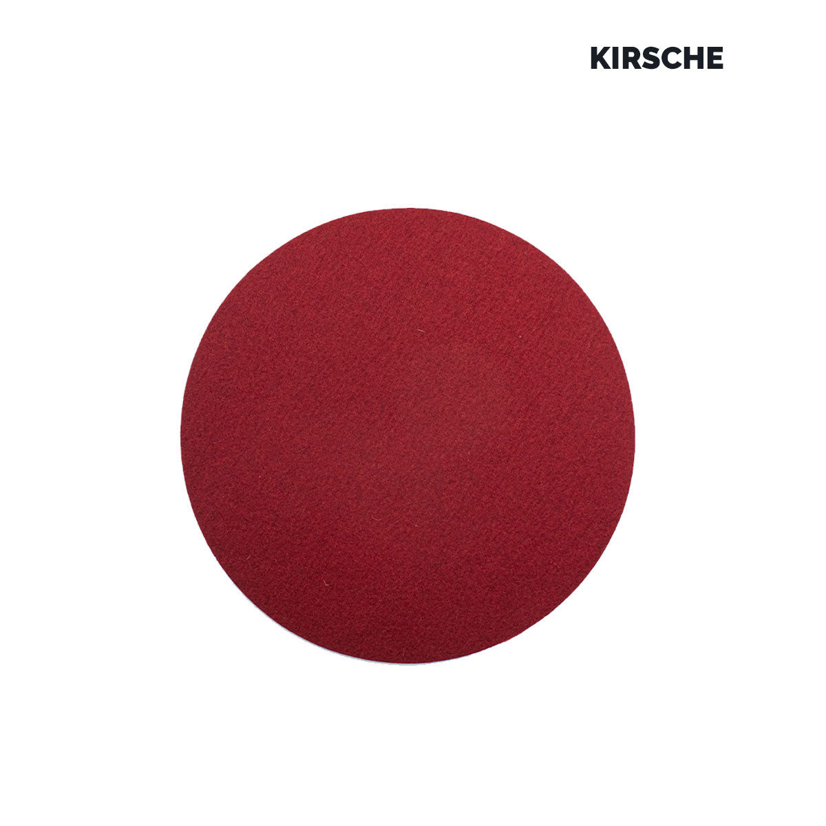 Sitz- oder Tisch-Auflage 'Color' | rund | aus 100% Schafwolle | Lind Grün | Durchmesser 34 cm | Materialstärke 5 mm | Made in Germany