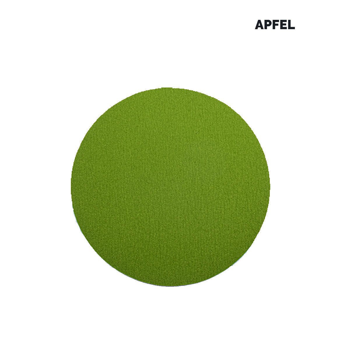 Sitz- oder Tisch-Auflage 'Color' | rund | aus 100% Schafwolle | Lind Grün | Durchmesser 34 cm | Materialstärke 5 mm | Made in Germany
