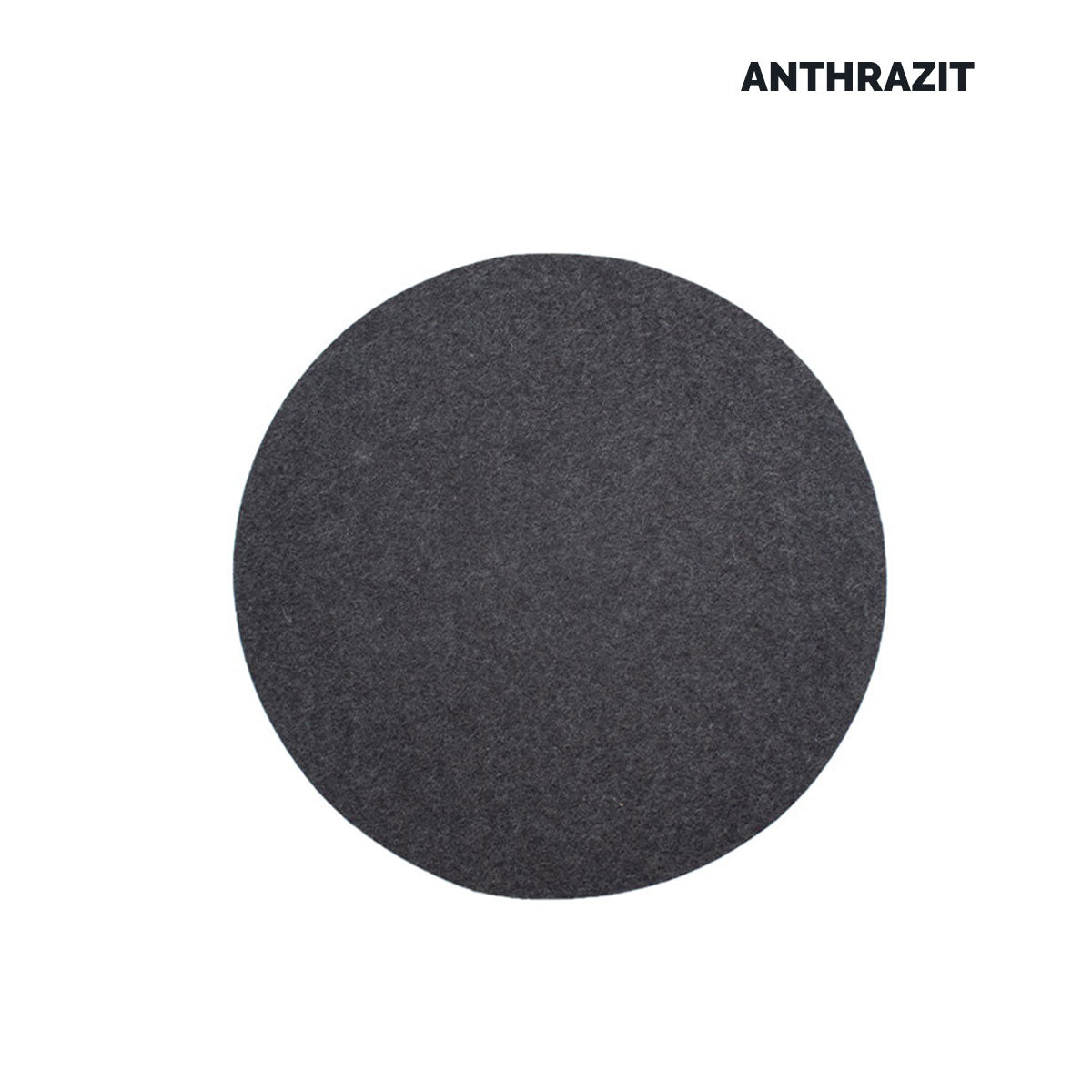 Sitz- oder Tisch-Auflage 'Color' | rund | aus 100% Schafwolle | Lind Grün | Durchmesser 34 cm | Materialstärke 5 mm | Made in Germany