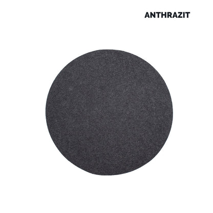 Sitz- oder Tisch-Auflage 'Color' | rund | aus 100% Schafwolle | Lind Grün | Durchmesser 34 cm | Materialstärke 5 mm | Made in Germany