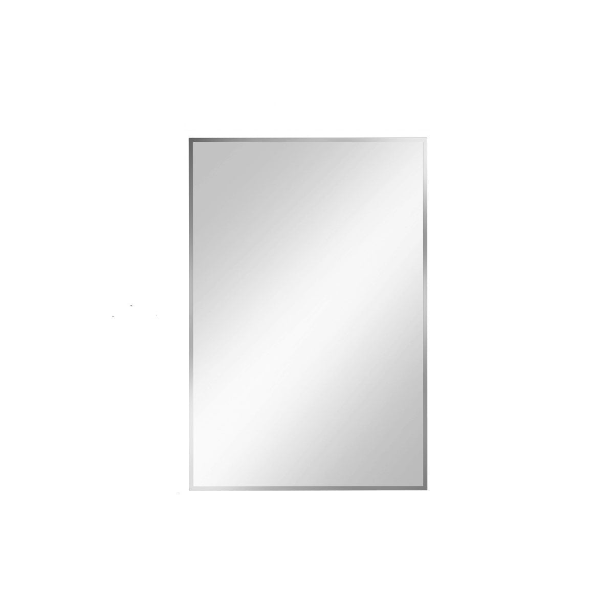Spiegel rechteckig 'Er' | 60 x 90 x 0,4 cm | in silber | Manufactured in Europe