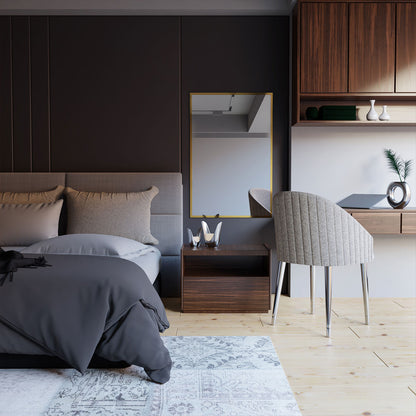 Spiegel rechteckig 'Er' | 60 x 90 x 0,4 cm | in gold | Manufactured in Europe
