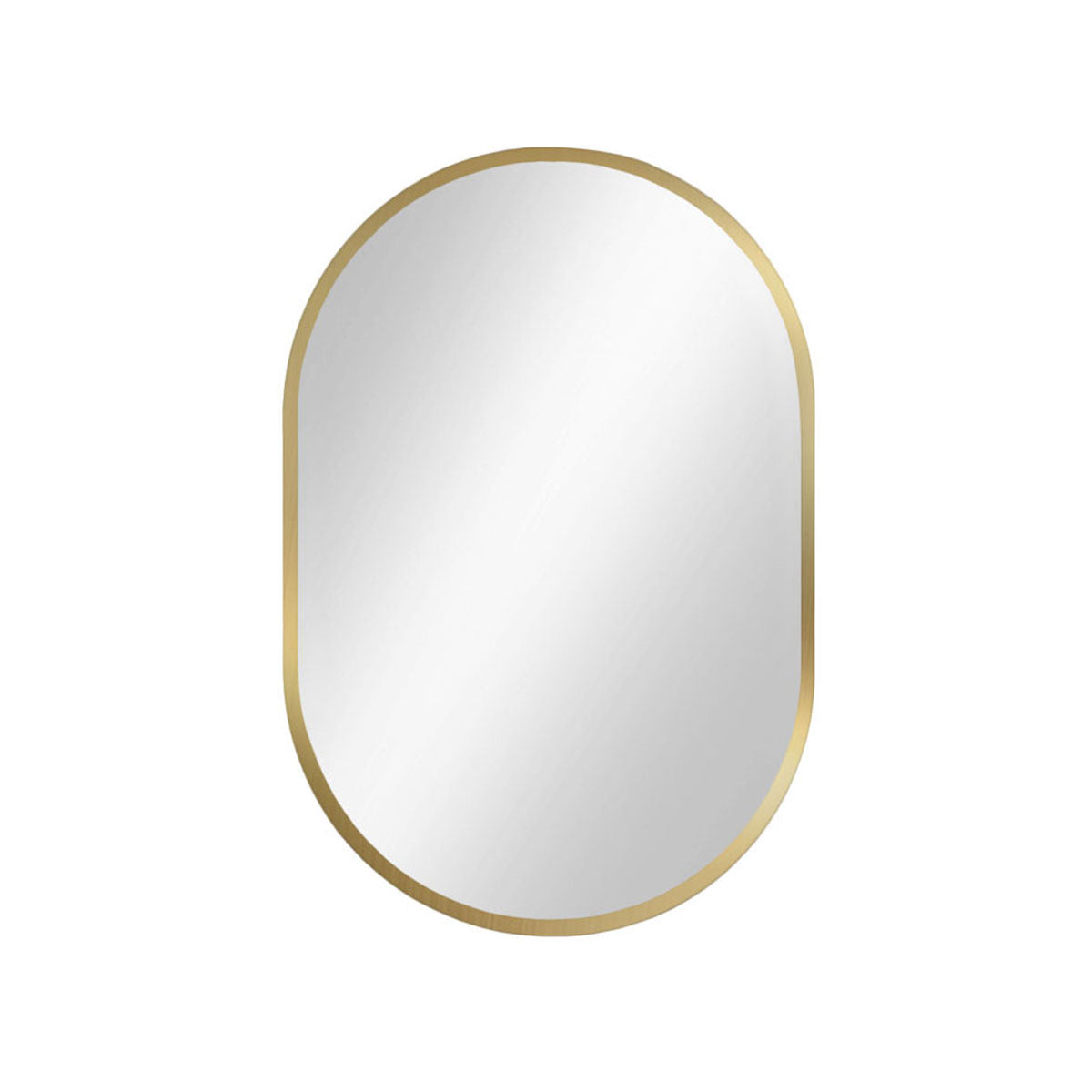Spiegel pastillenförmig 'Pille' | 95 x 40 cm | in gold | Manufactured in Europe