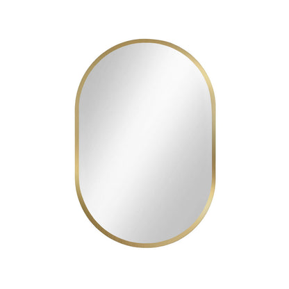 Spiegel pastillenförmig 'Pille' | 95 x 40 cm | in gold | Manufactured in Europe