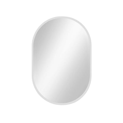 Spiegel pastillenförmig 'Pille' | 95 x 40 cm | in weiß | Manufactured in Europe