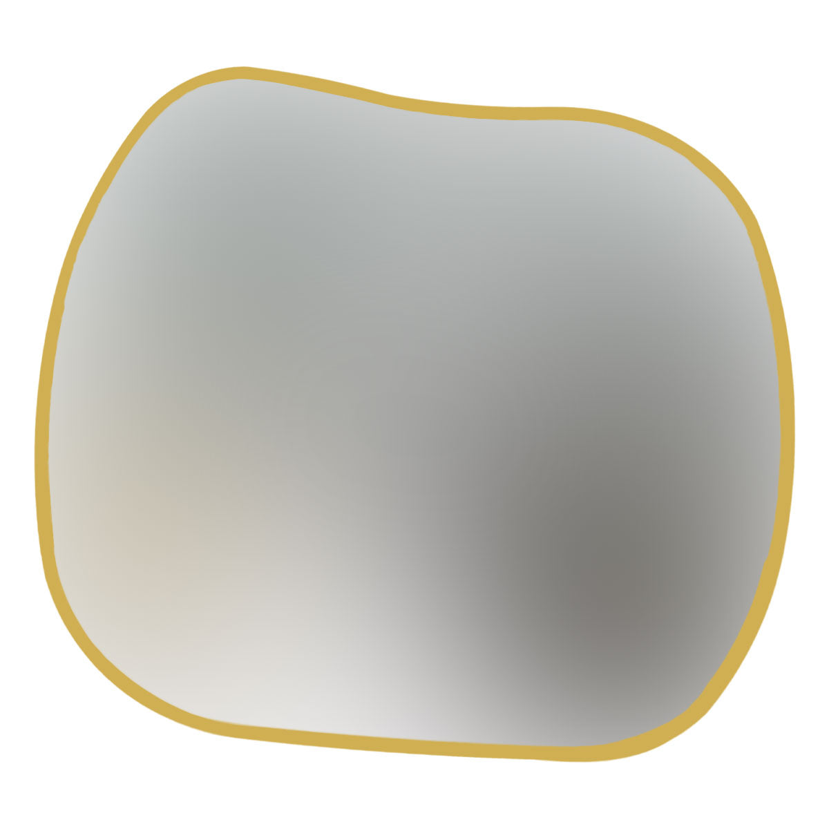 Spiegel organisch 'Xenia' | 50 x 43 cm | in gold | Manufactured in Europe